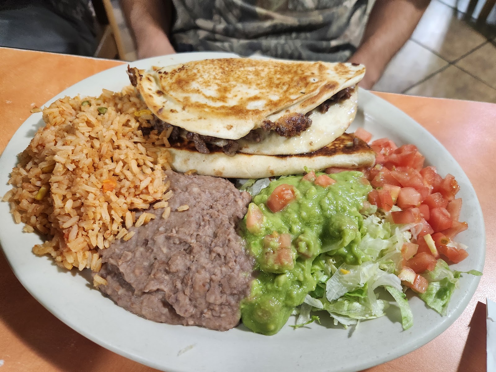 Mexican dish at El Tequila