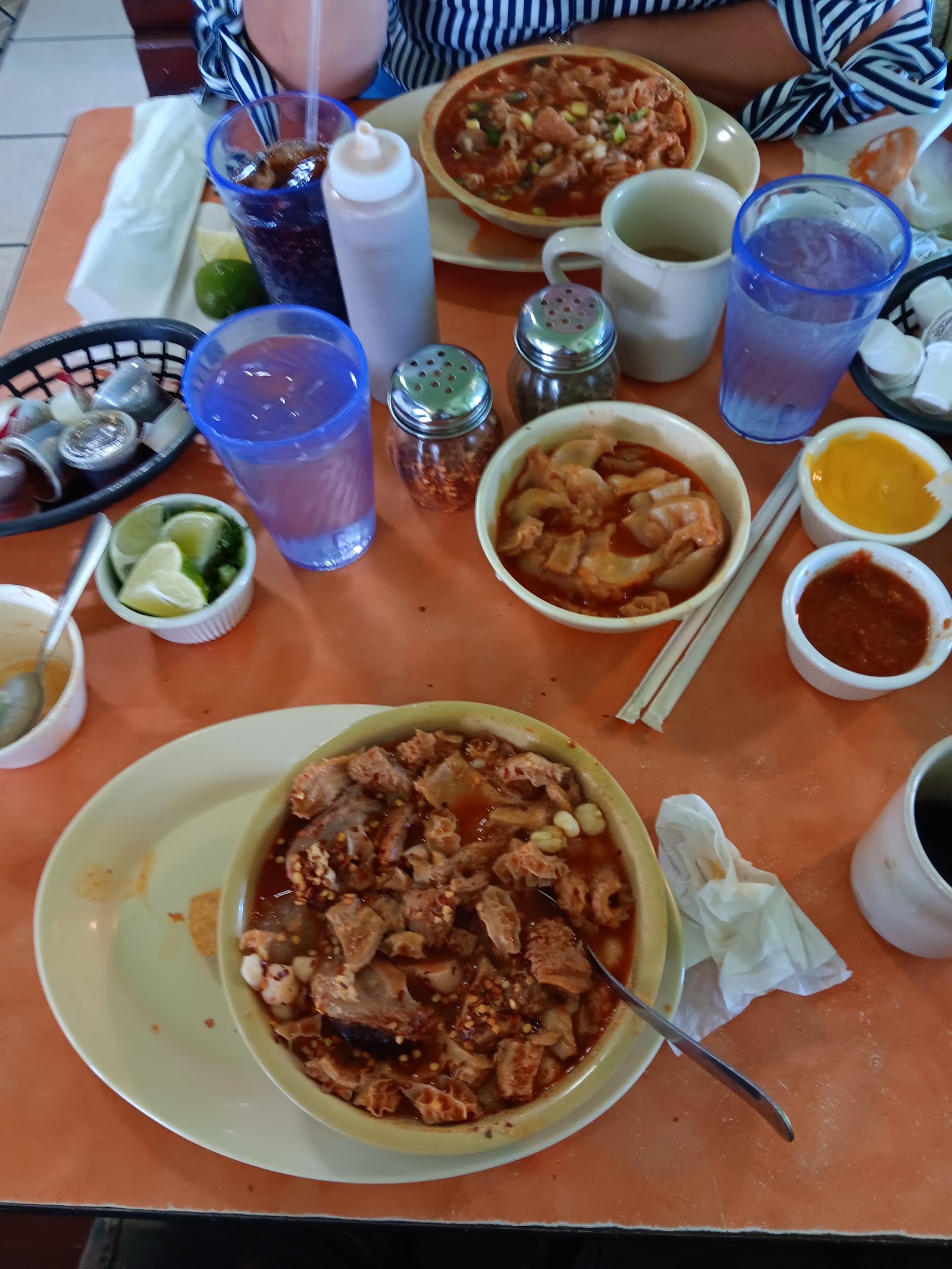Fresh food plated at El Tequila